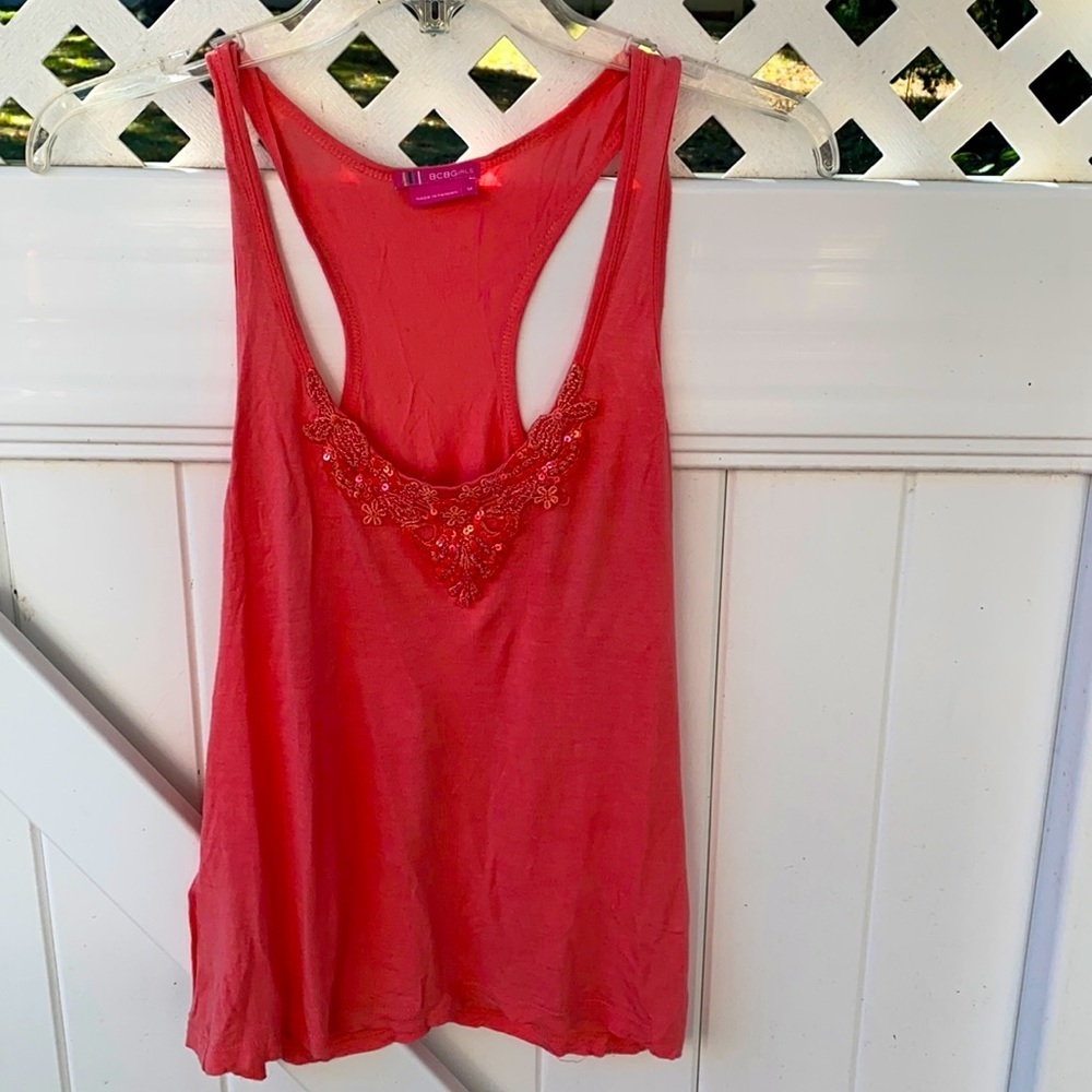 bcbgirls pink tank top size: M